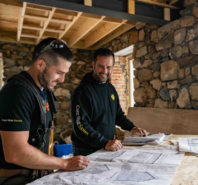 Luxury construction workers